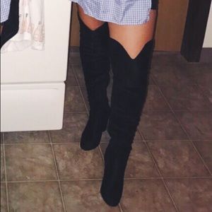 Thigh-high boots